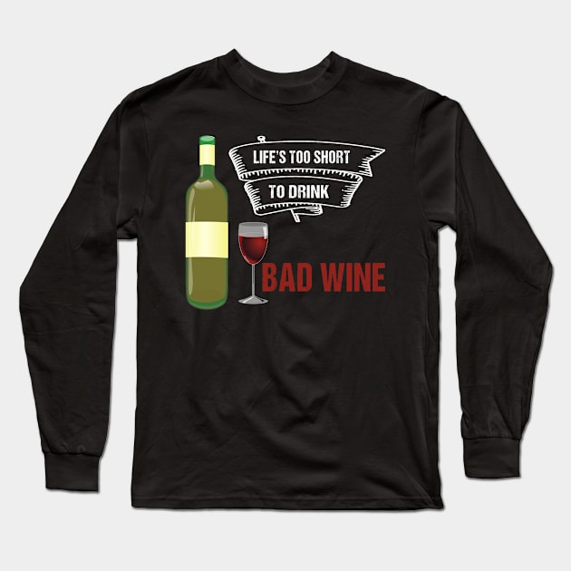 WINE Long Sleeve T-Shirt by rabiidesigner